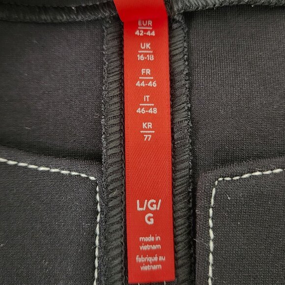 SPANX Contrast Stitch Tie Waist Ponte Top Women's Large Office Buisness Career - Picture 6 of 11